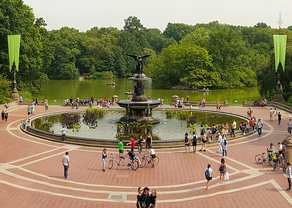 Fuente de Bethesda de Central Park vista desde la terraza. Foto de Andrea Hoare Madrid