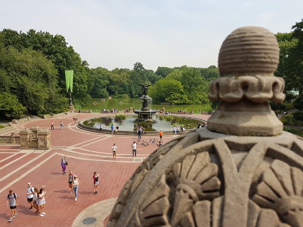 Fuente de Bethesda de Central Park vista desde la terraza. Foto de Andrea Hoare Madrid