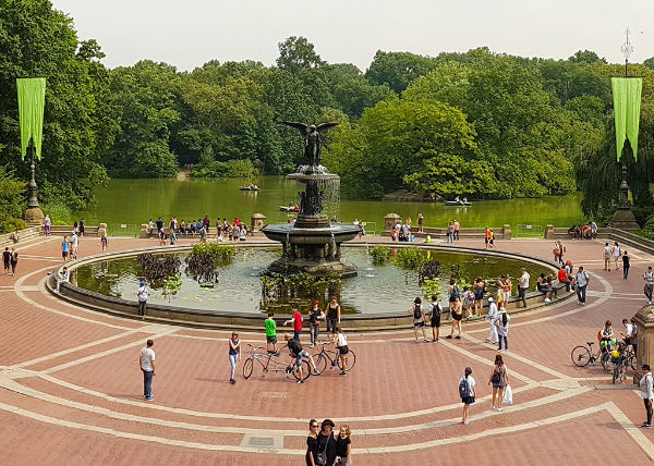Fuente de Bethesda de Central Park vista desde la terraza. Foto de Andrea Hoare Madrid