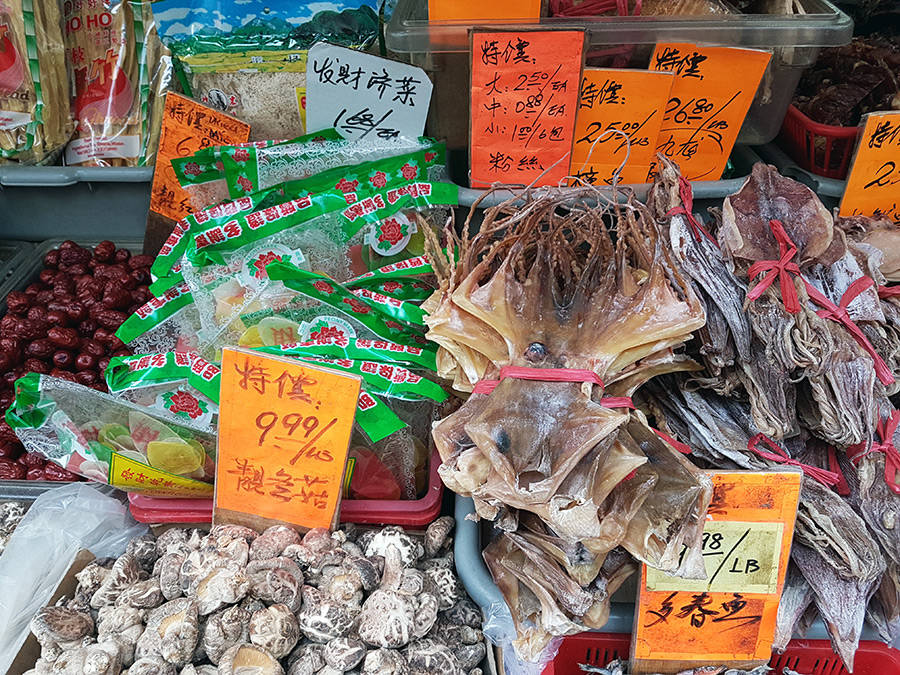 Productos exóticos en una tienda del Chinatown de Manhattan - Foto de Andrea Hoare Madrid