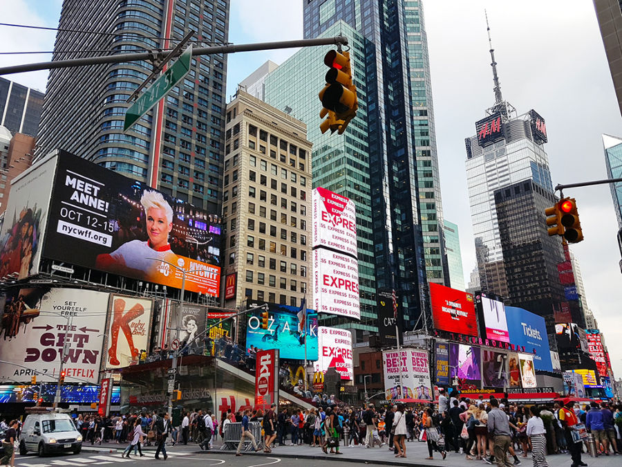 Multitudes en Times Square - Foto de Andrea Hoare Madrid