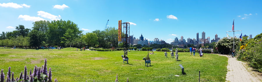 Vista panorámica del Socrates Sculpture Park en Queens - Foto de Andrea Hoare Madrid