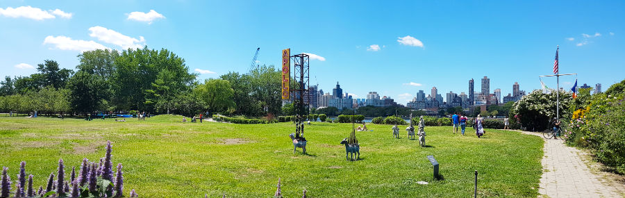 Vista panorámica del Socrates Sculpture Park en Queens - Foto de Andrea Hoare Madrid