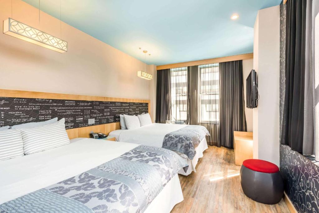 Hoteles familiares en Nueva York: Habitación del TRYP en Times Square.