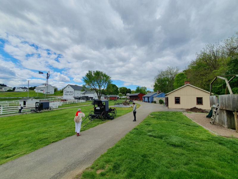 Vista general de las instalaciones de Amish Village en Lancaster, Pensilvania. Foto de Andrea Hoare Madrid